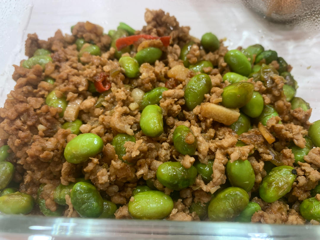 下饭菜 肉末毛豆
