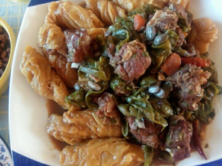 懒人饭豆角粘卷子一锅出