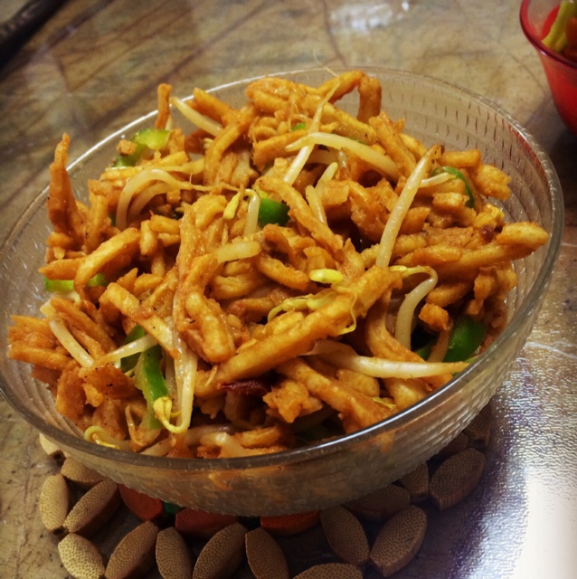 豆芽炒饼