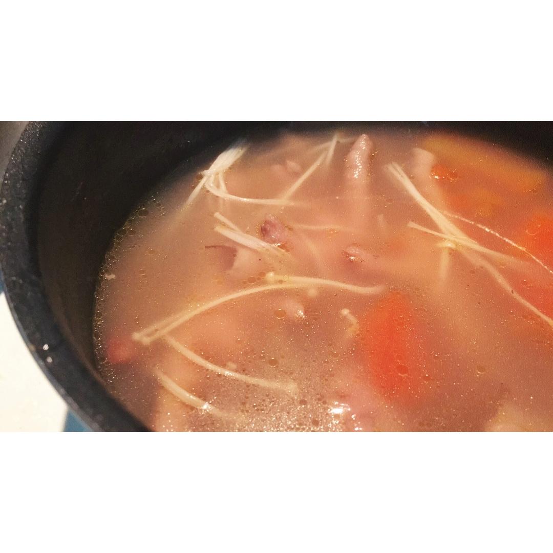 木瓜花生煲猪骨鸡脚