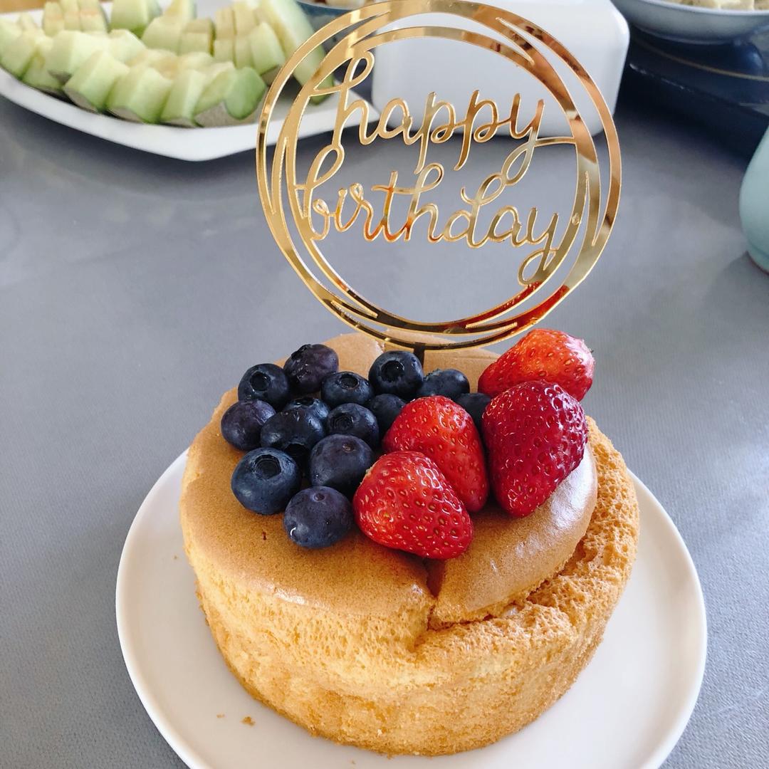 简单好做的8寸戚风蛋糕