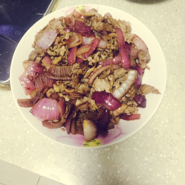 洋葱孜然羊肉片