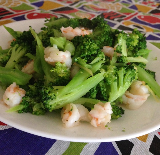 西兰花炒虾仁