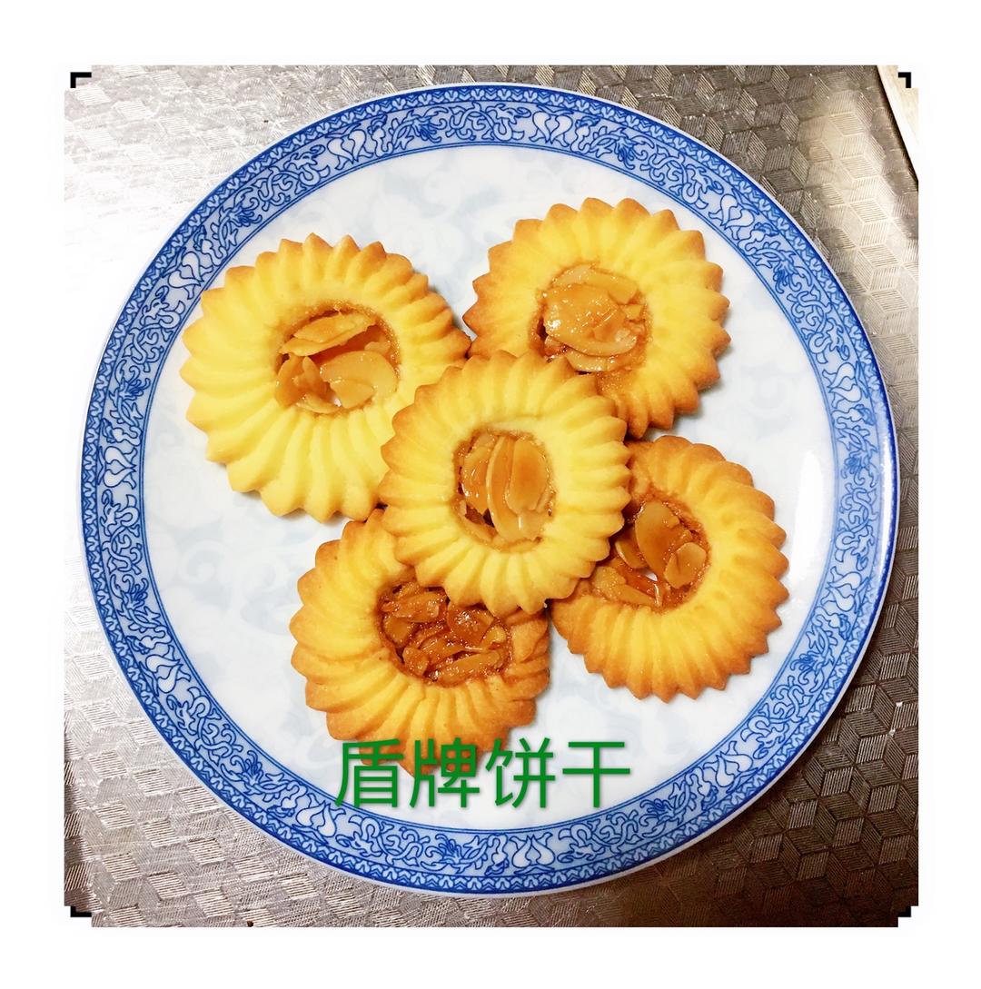 盾牌曲奇：杏仁原味，抹茶黑芝麻味，高颜值伴手礼，韩国西点店配方