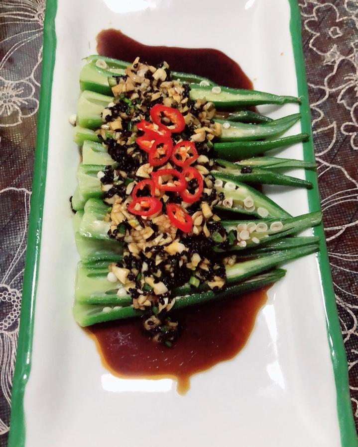 家常菜～蒜香秋葵