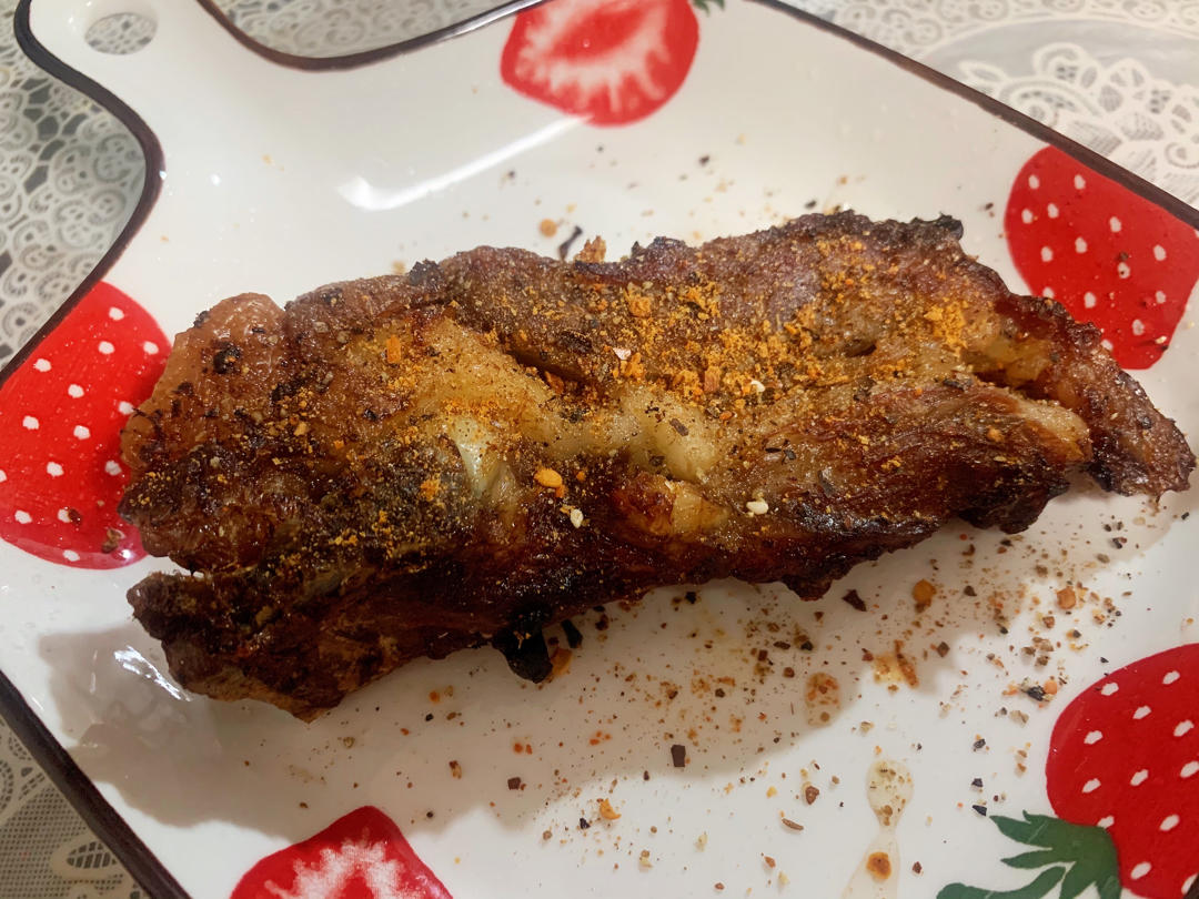 用空气炸锅做超好吃的烤羊排（附嫩肉腌制大法）