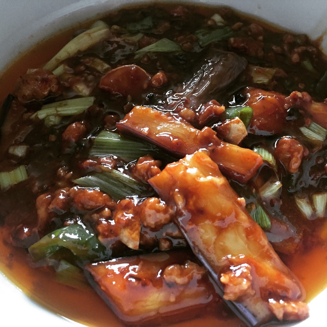 红烧肉沫茄子