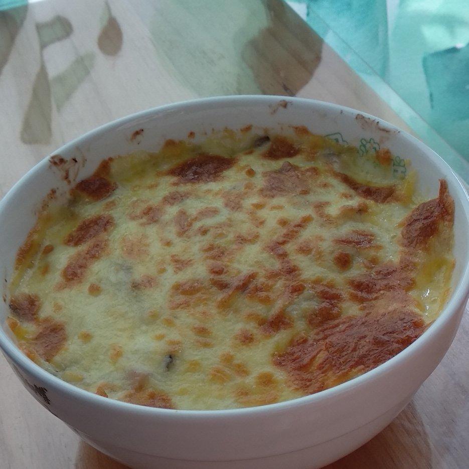 蘑菇培根焗饭