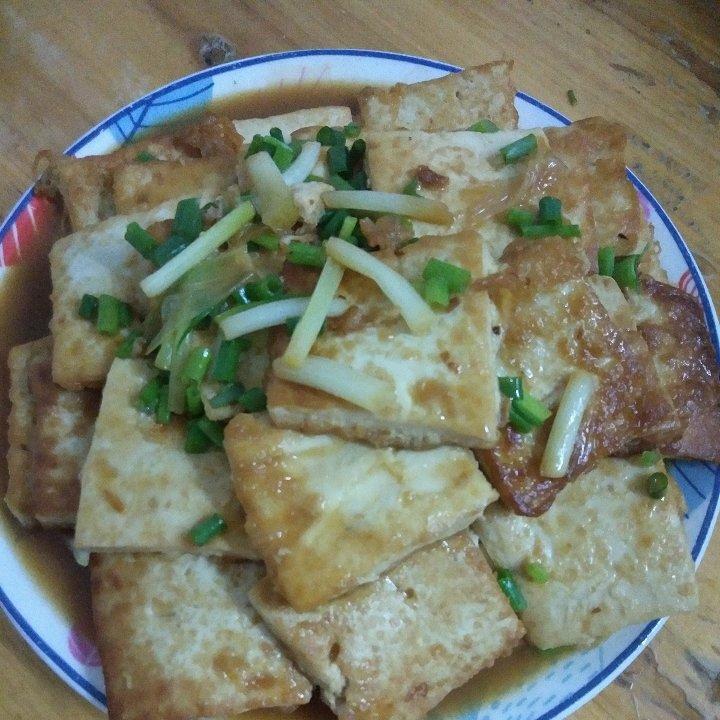 蚝油嫩豆腐