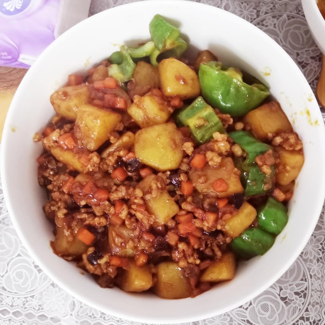 ㊙️香菇土豆肉沫拌饭❗️比外卖还好吃