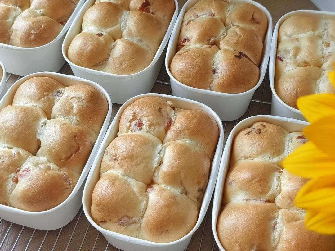 芝士培根🥓吐司/一次发酵