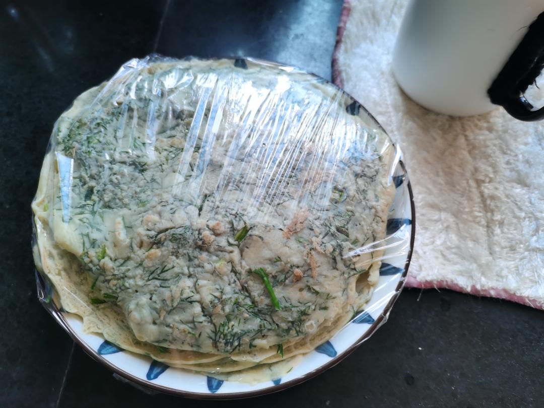 桃仙家茴香摊饼（超简单快手还好吃）