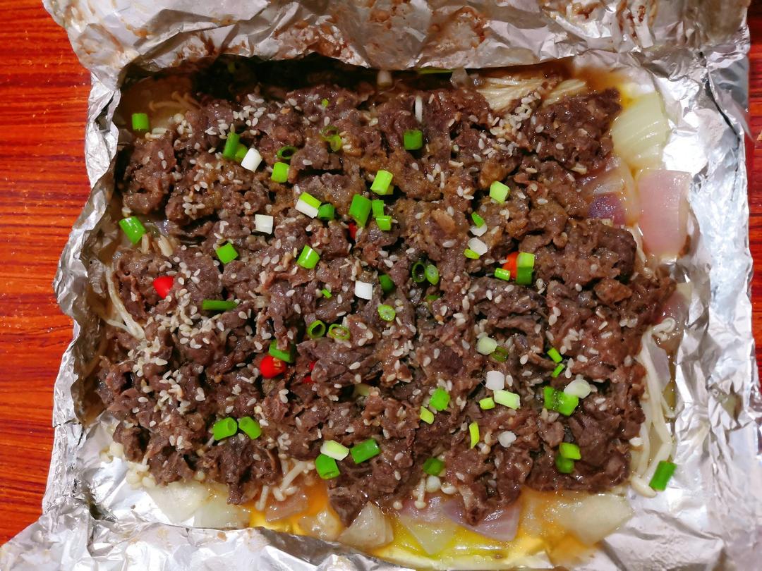 平底锅锡纸牛肉（超快手）