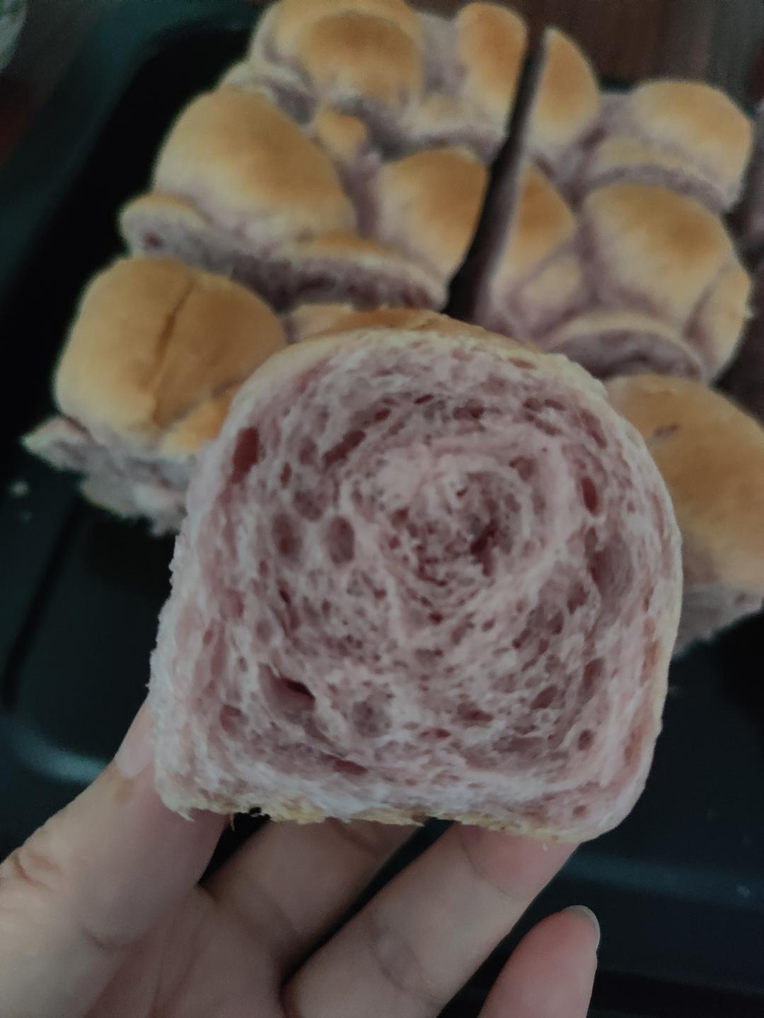 中筋面粉咖啡牛奶面包卷（几乎免揉）