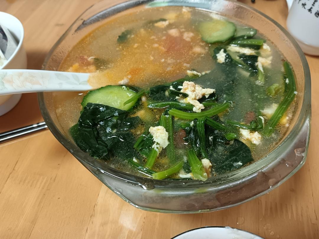 🍅番茄菠菜蛋花汤