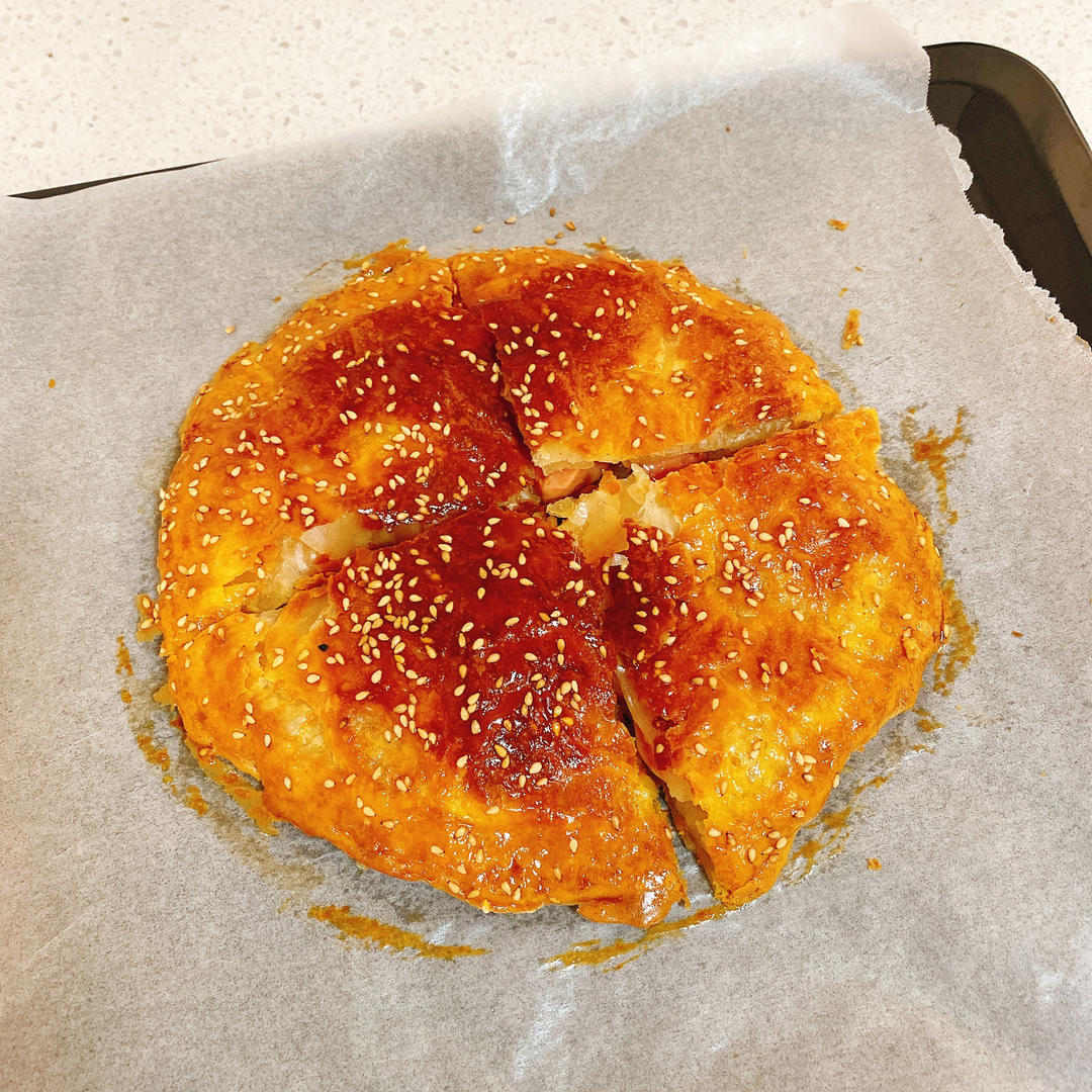 早餐烤箱，超快创意拉丝手抓饼