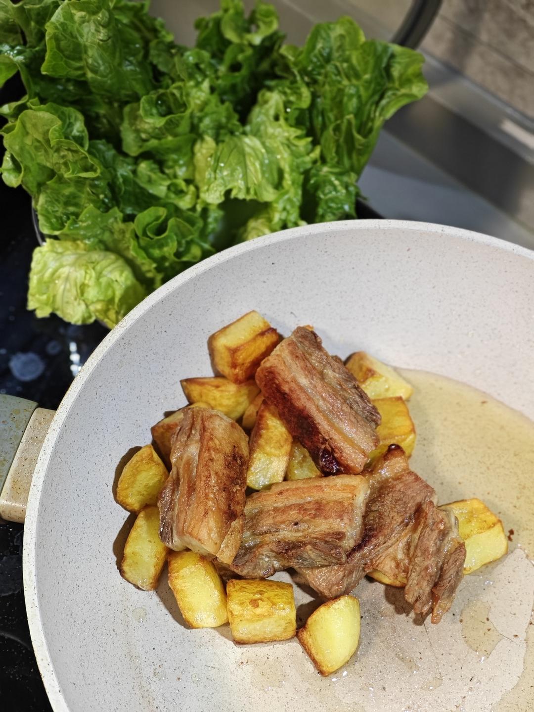 水煎五花肉两吃