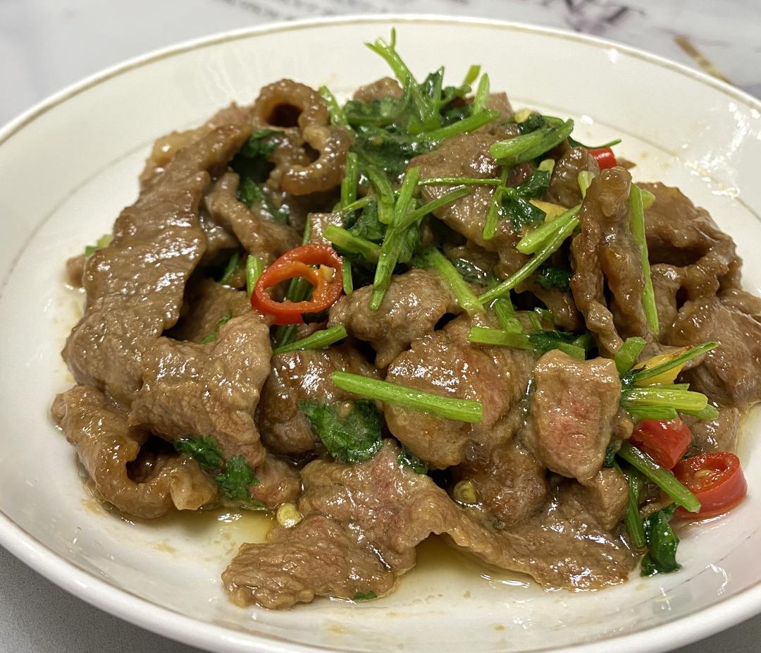 小炒牛肉的做法