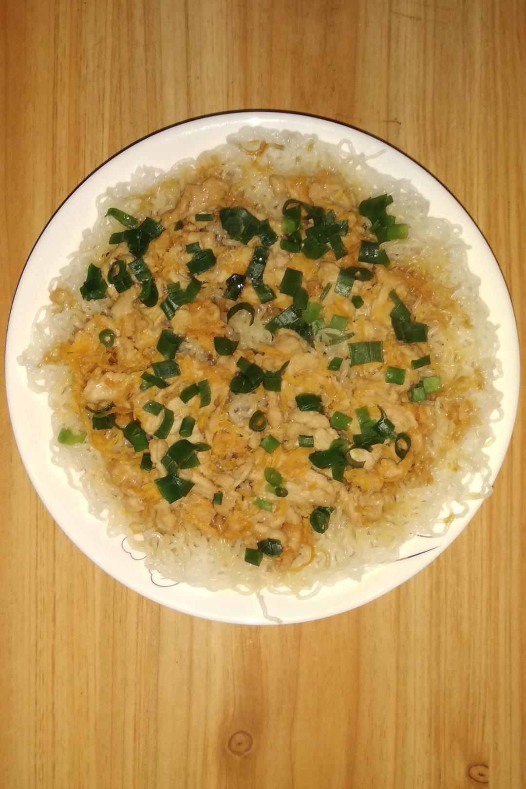 小红帽萌萌哒做的蒸米粉