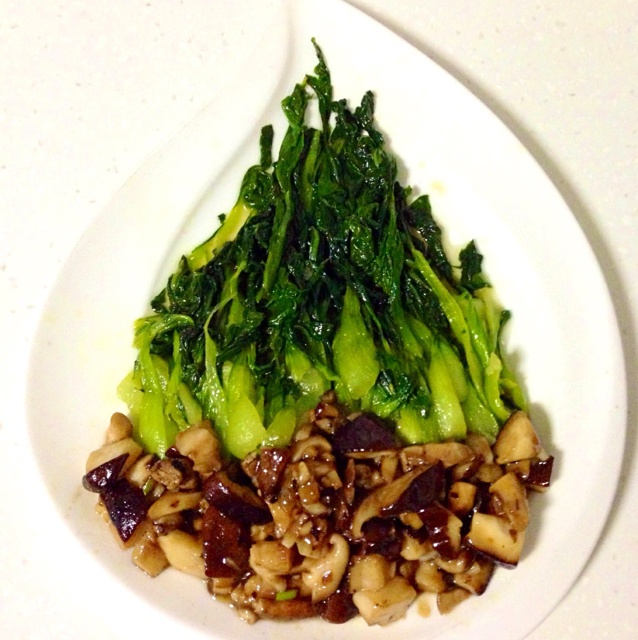 香菇炒油菜