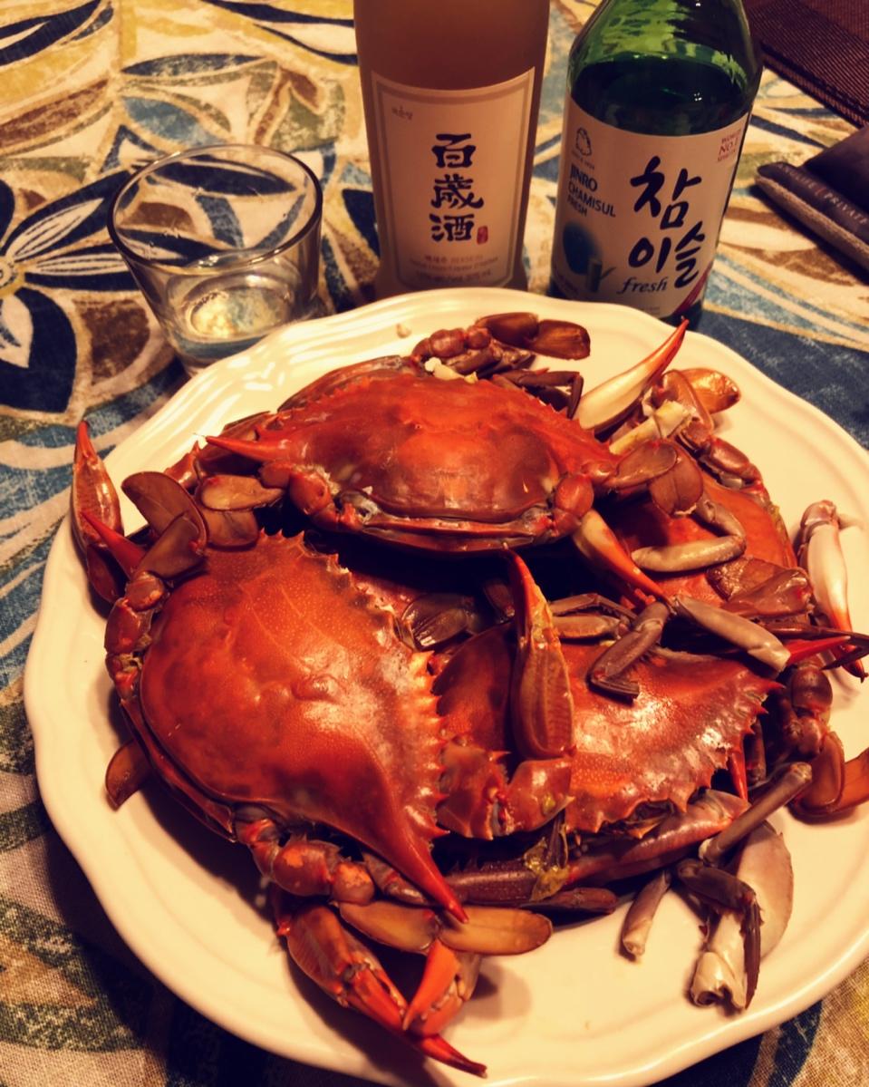 清蒸三门青蟹