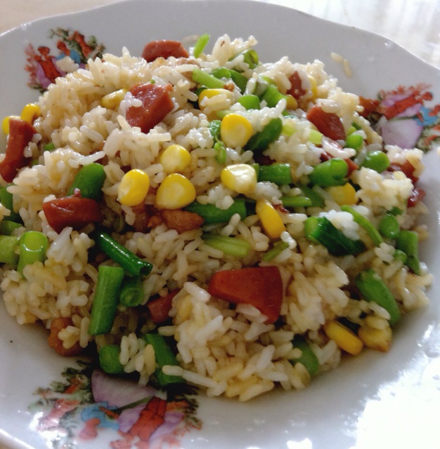 童林屋li做的长豆角炒饭