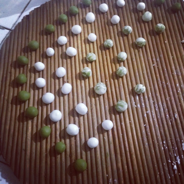 双拼抹茶小圆子红豆汤