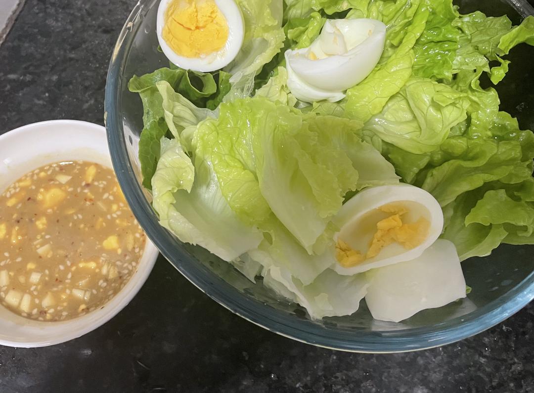 超减脂的快手生菜沙拉！的做法