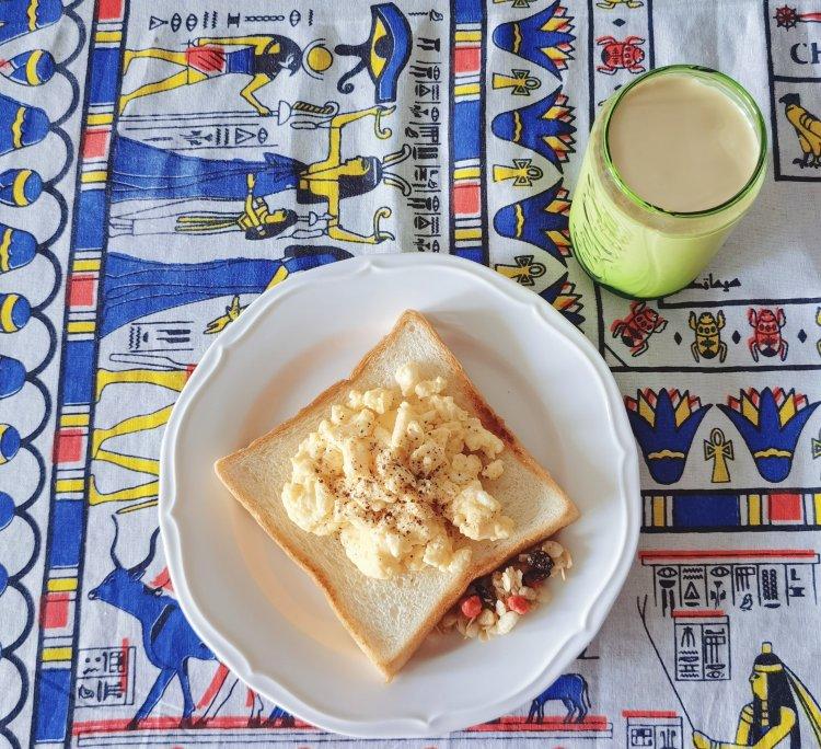 美式牛奶炒滑蛋，低脂健康