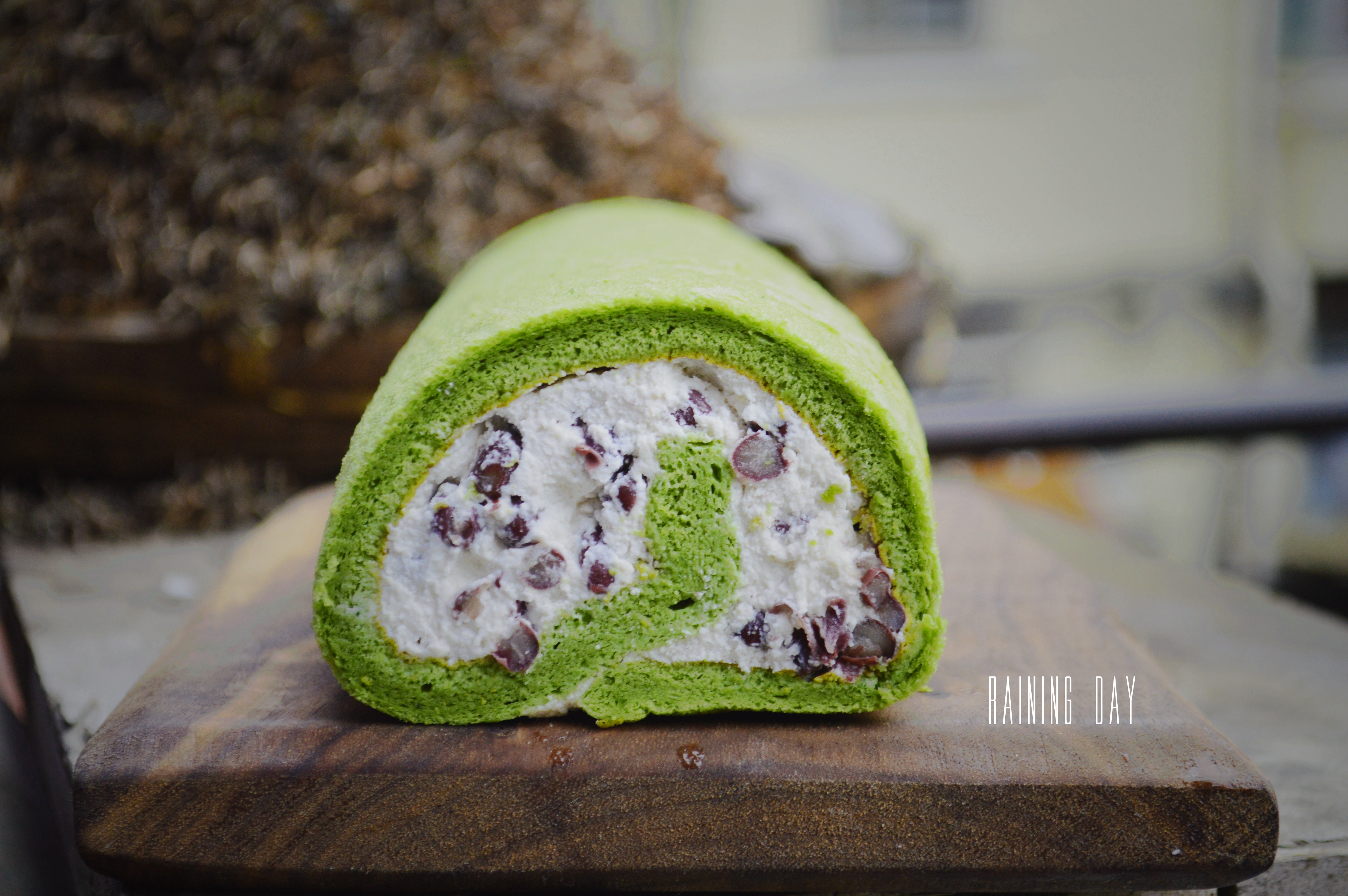 抹茶戚风蛋糕卷