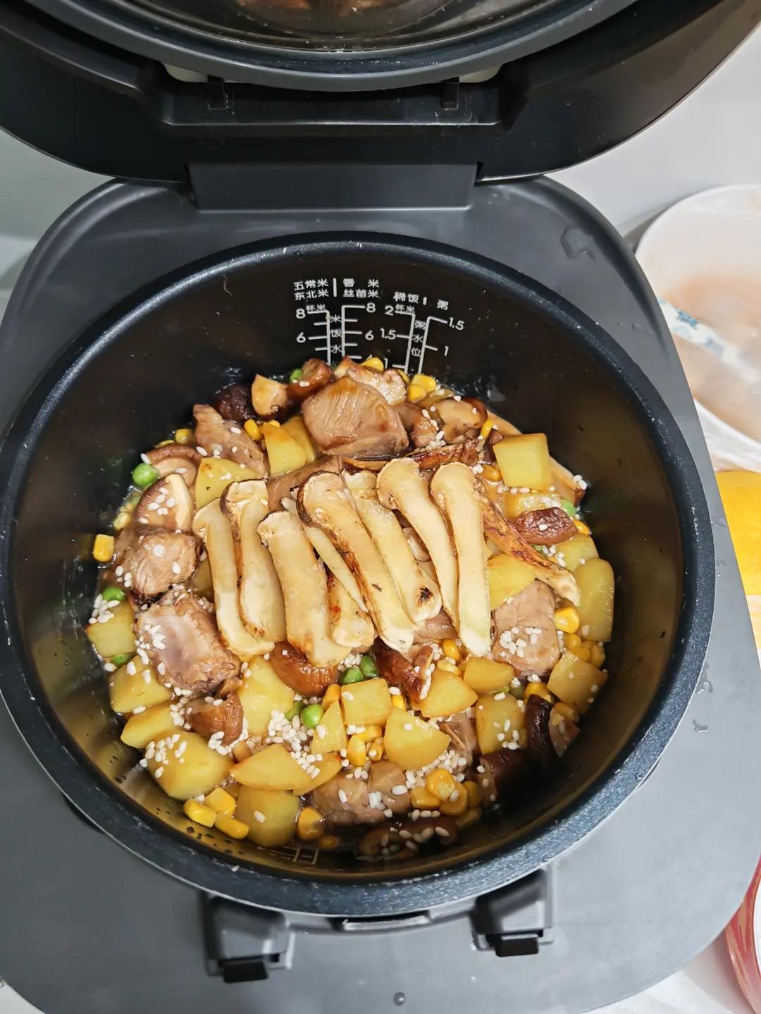 【电饭煲松茸焖饭】