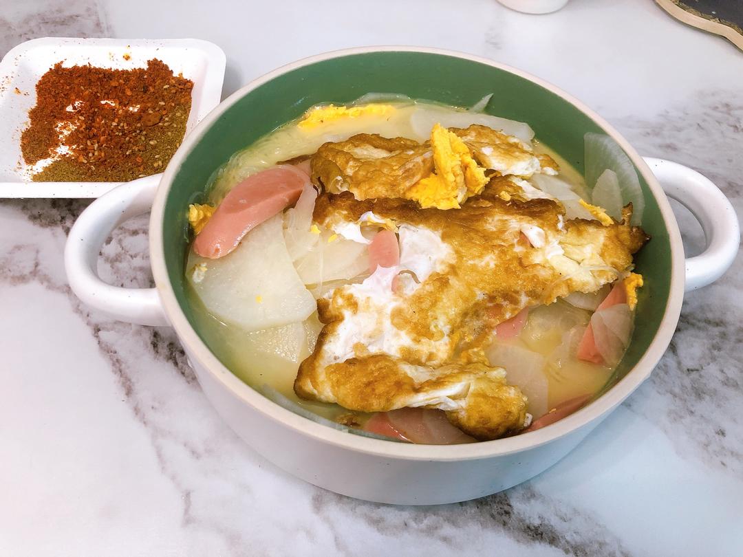 萝卜粉丝鸡蛋汤