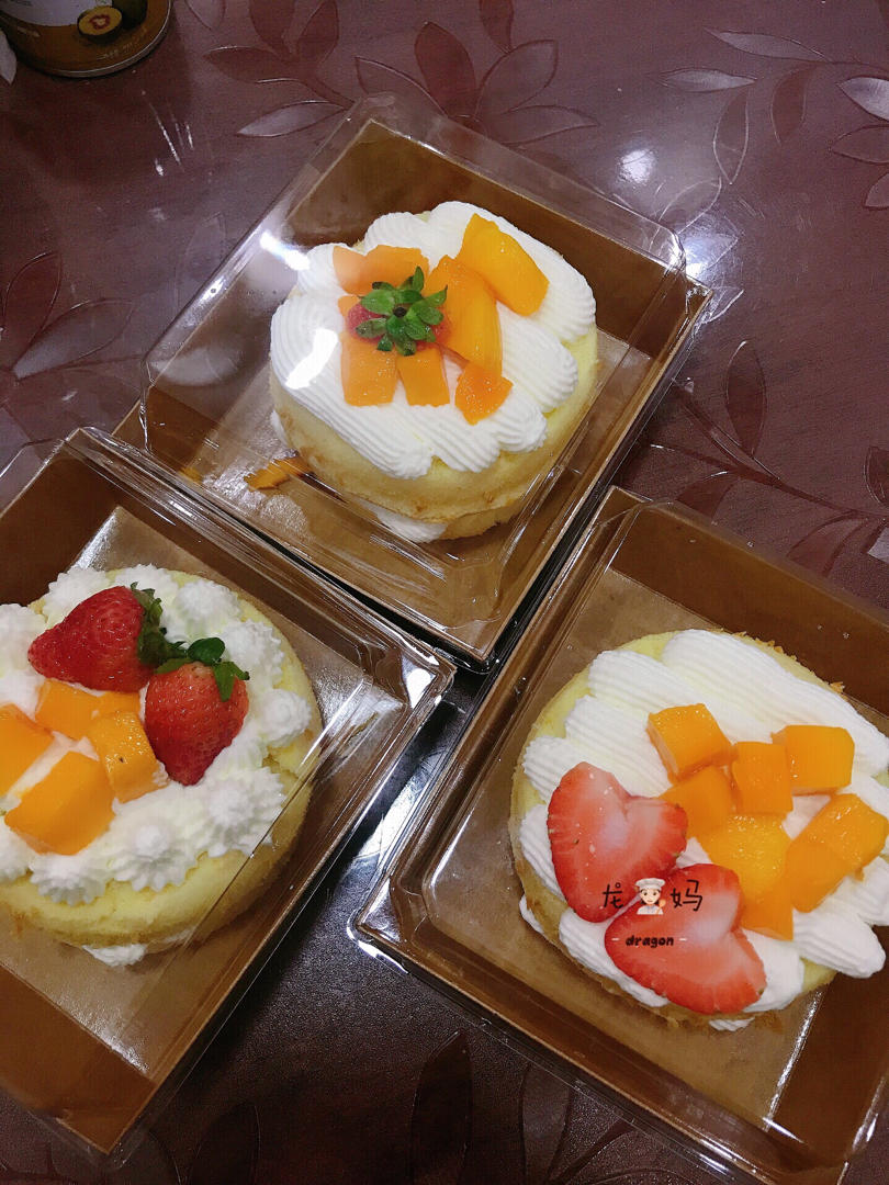 便当盒子蛋糕🍰 便当盒蛋糕—夏天不易化香缇奶油版