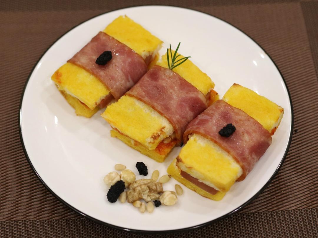 芝士培根吐司卷