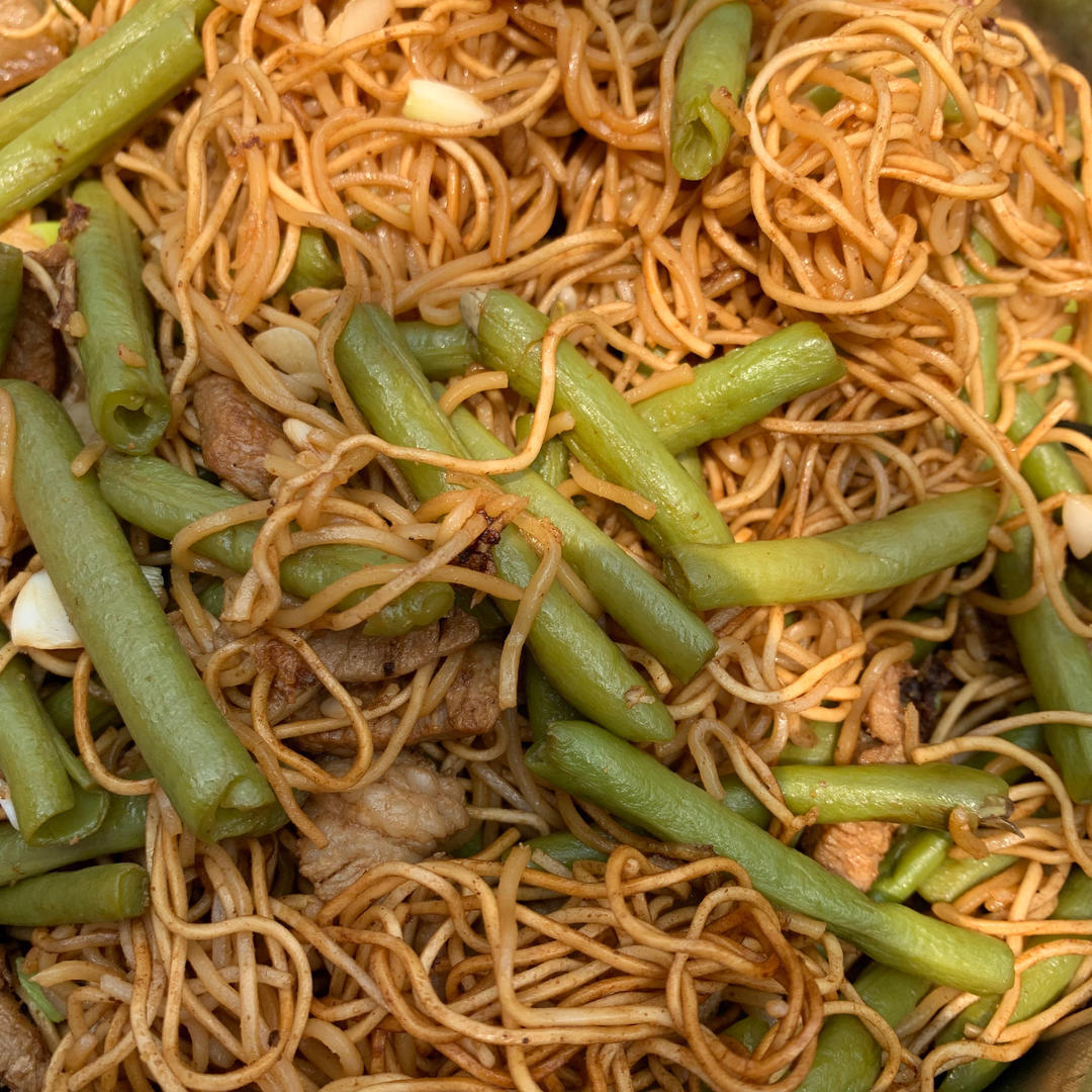 地道老北京扁豆焖面 豆角焖面 太好吃小心吃撑哦