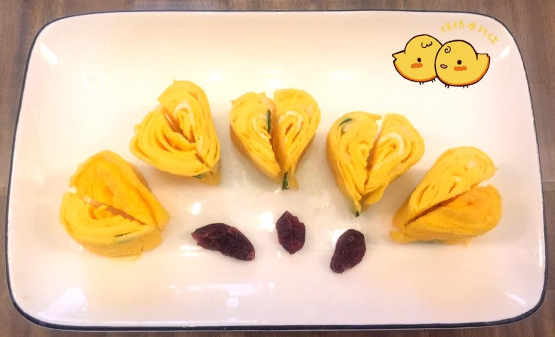 虾仁芝士爱心玉子烧