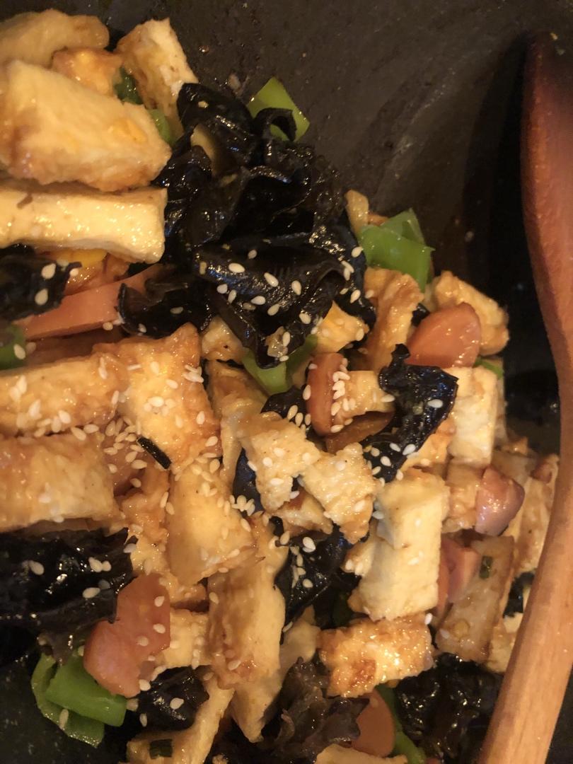 超好吃的素炒鱼豆腐（零失败率）快炒