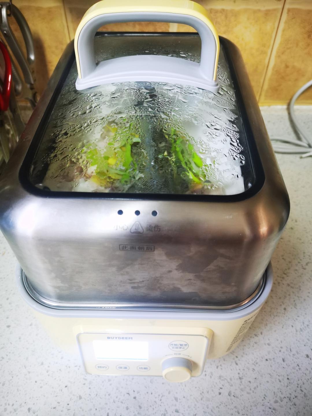 👆【蒸炖锅打卡戳这】清蒸鲈鱼-3月美食日记打卡