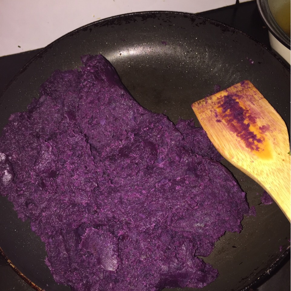 【紫薯馅】-面包机炒制健康的美味