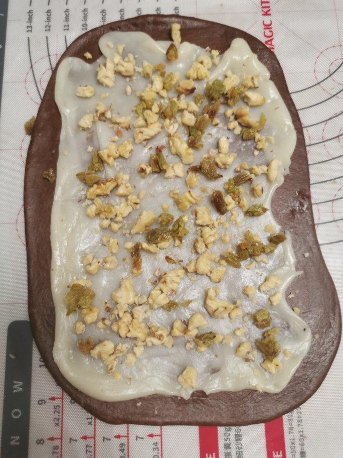 麻薯核桃夹心软欧包