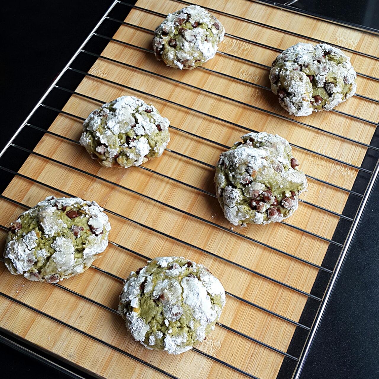 抹茶奶酪巧克力曲奇 Matcha Cream Cheese Choc Cookies