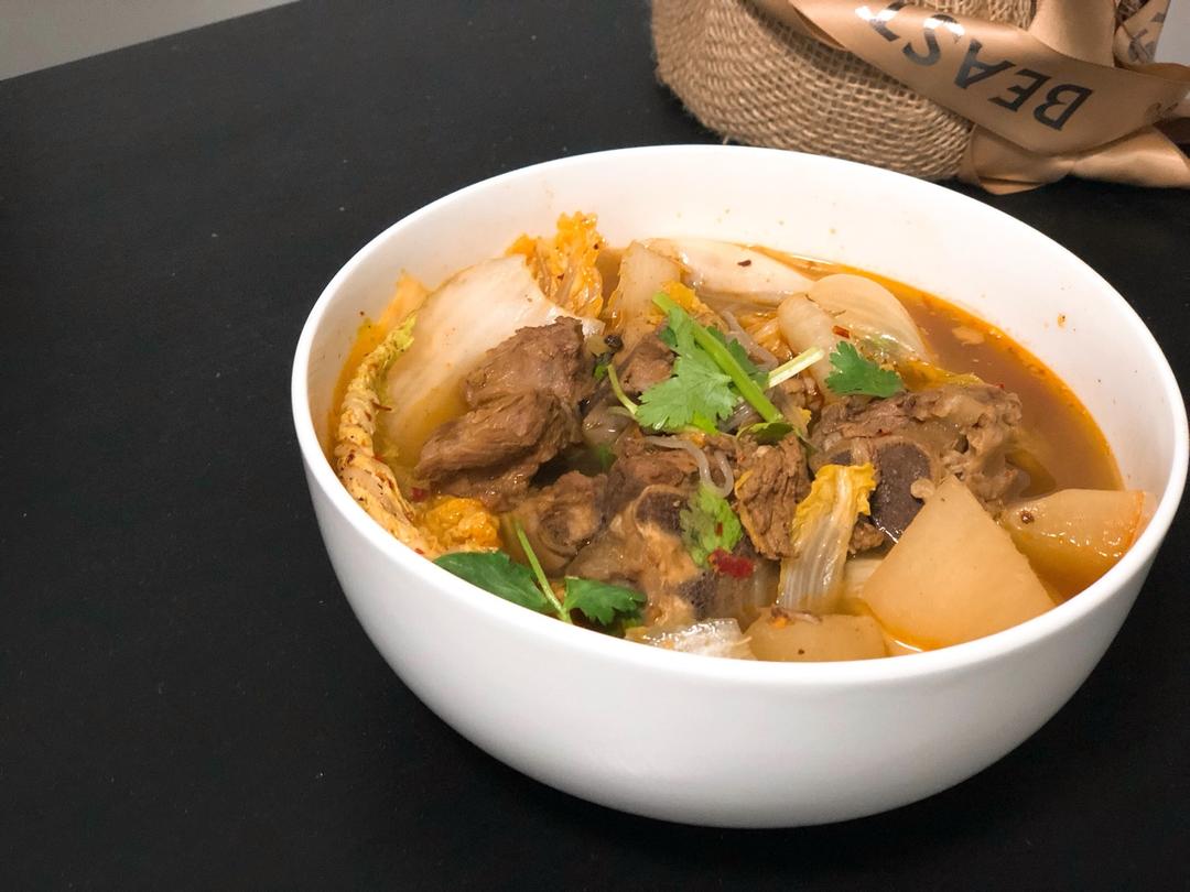 羊蝎子萝卜锅【食材包操作说明】
