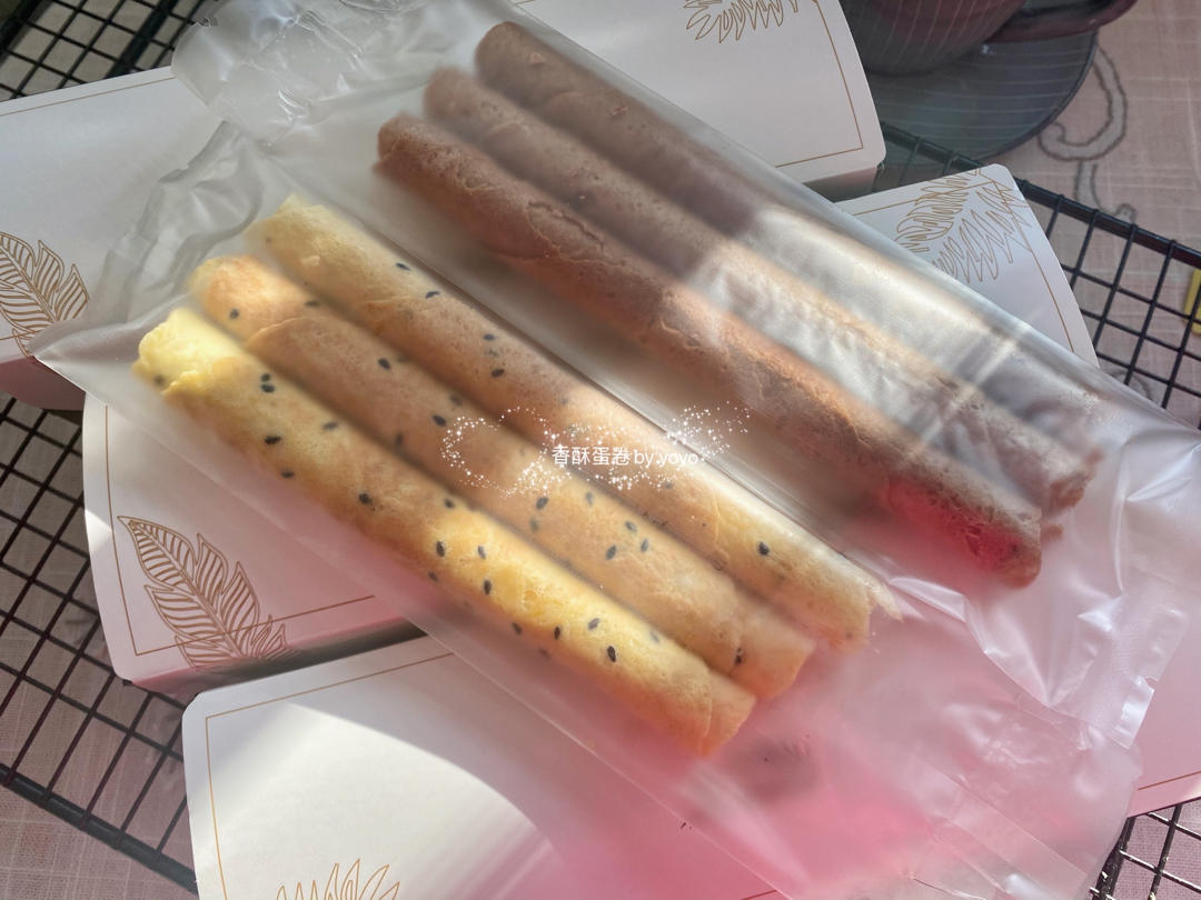 芝麻香酥蛋卷（视频食谱）