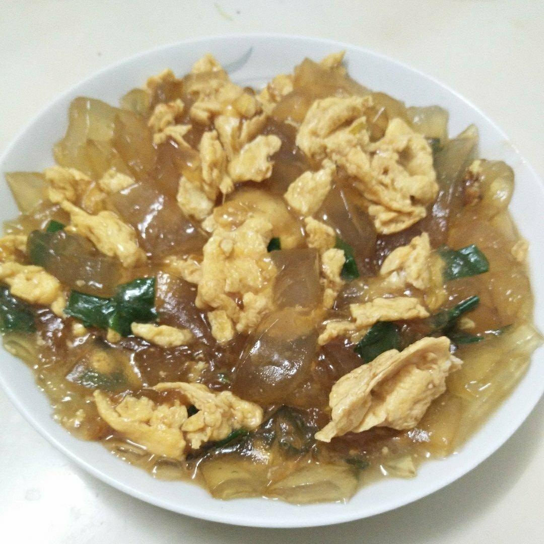 粉皮炒鸡蛋