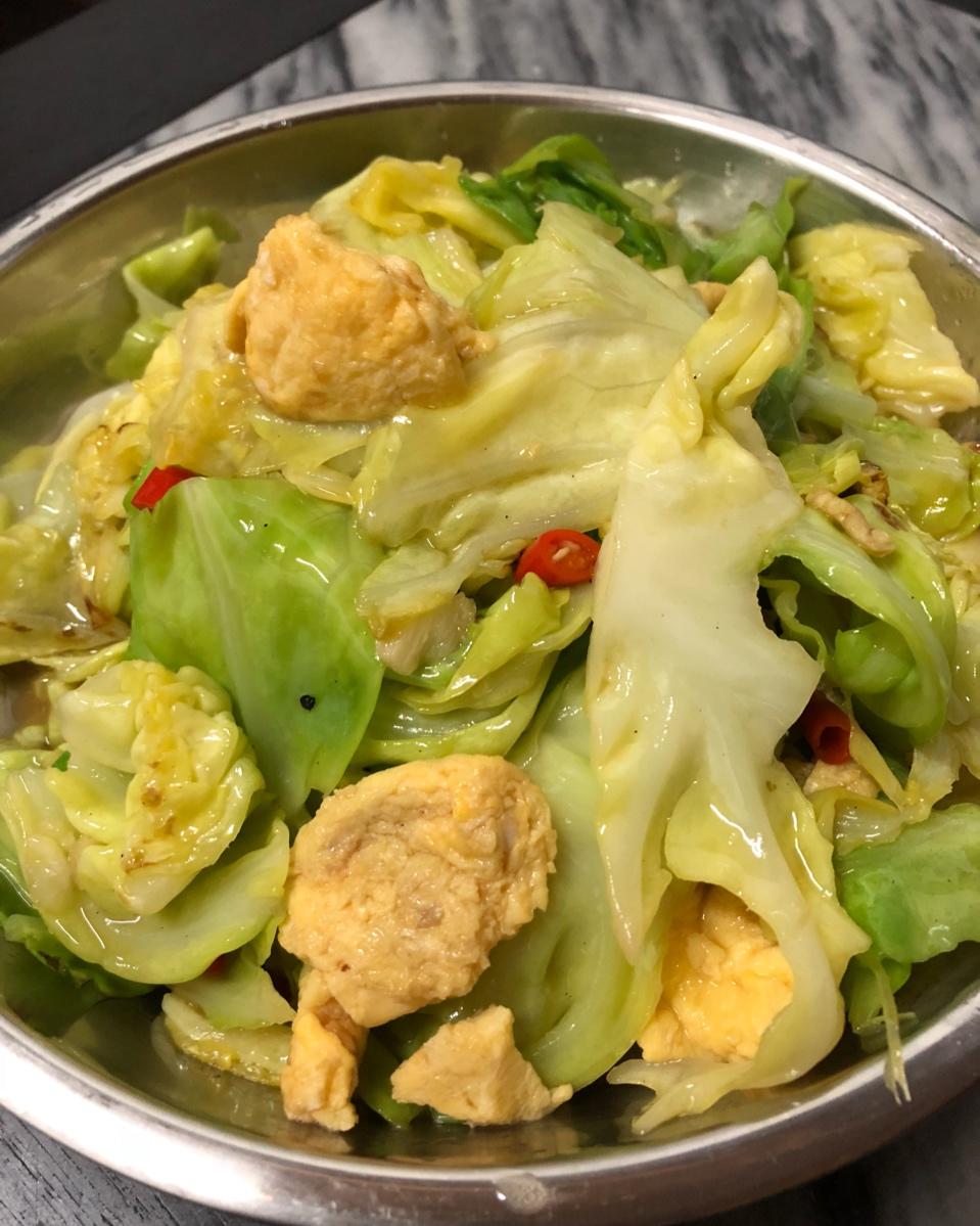 卷心菜炒鸡蛋