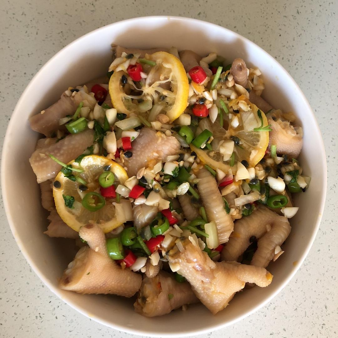 柠檬百香果鸡爪