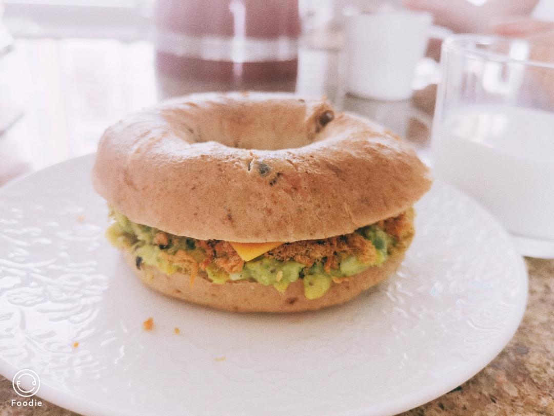 超简单快手三明治贝果