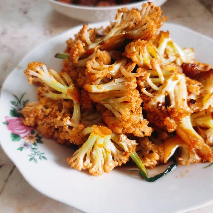 老丁的私房菜-干锅花菜
