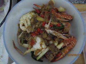 辣煮花蟹的做法 步骤3