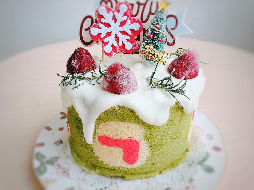 圣诞雪人戚风卷